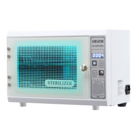 Nail Tool Cleaning Machine, 12L Large Capacity, Multi-Functional Tool Cabinet Cleaner Box with Timer Setting, Tempered Glass Door, 185nm Wavelength
