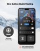 Heated Socks, X-Large Size, 5000mAh Battery Rechargeable Heating Socks with 4 Heating Levels, Electric Heated Sock with APP Control for Men Women