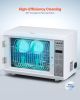 Nail Tool Cleaning Machine, 12L Large Capacity, Multi-Functional Tool Cabinet Cleaner Box with Timer Setting, Tempered Glass Door, 185nm Wavelength
