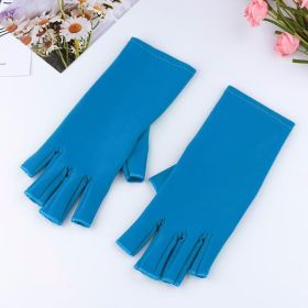Manicure UV Protection Glove (Option: Blue)