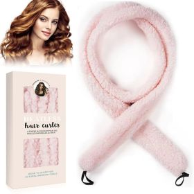 Satin Heatless Hair Curler, Lazy Natural Soft Wave DIY Heatless Curls For Sleep In Overnight, For All Hair Types (Option: W13535441)