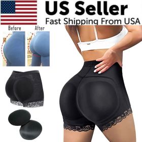 Booty Shaper Padded Underwear Panty Women's FAKE ASS Butt Lifter & Hip Enhancer (Item Size: M)