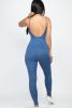 WARM OPEN BACK BODYCON JUMPSUIT