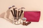 Bene 10 PCS Makeup Bag Brush Bundle